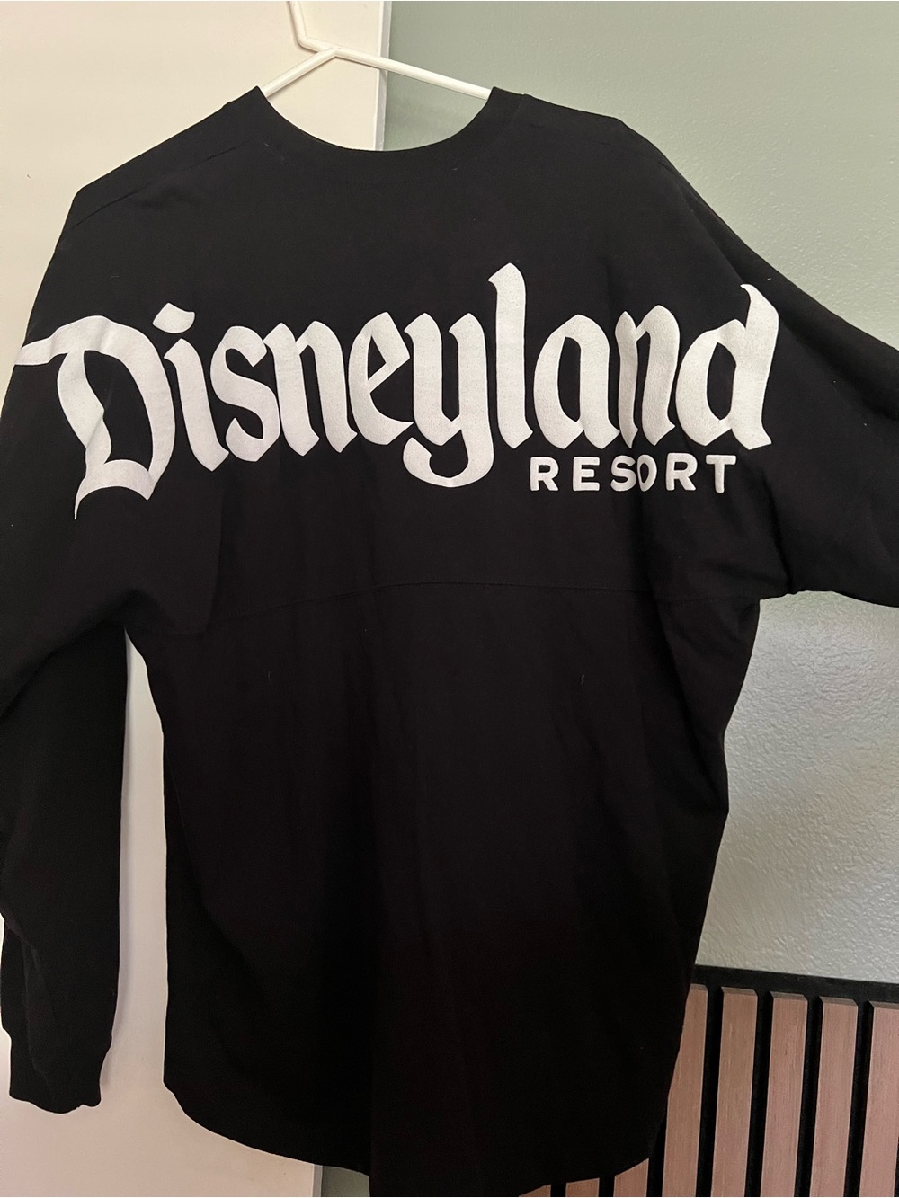 Disney Black Long-Sleeve Disneyland Resort Spirit Jersey Shirt